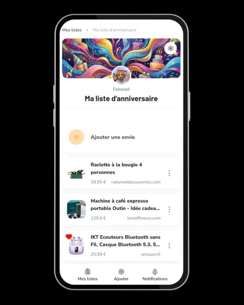 Une wishlist pour tous les sites
